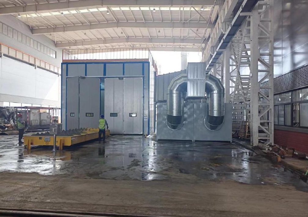 郑州古怪猴子试玩官网入口科技生产车间实景 有机废气处理设备制造过程