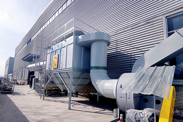 河南德佰特机械加工除尘现场